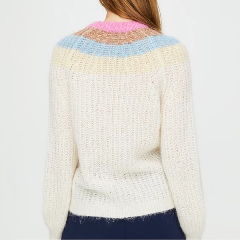 Aritzia Wilfred Giselle Butter Yellow Saba Mohair Alpaca Blend Sweater - Picture 3 of 15